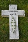 Grabschmuck Kreuz mit Text 19x31cm